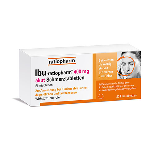 IBU-RATIOPHARM 400 mg akut Schmerztbl.Filmtabl.